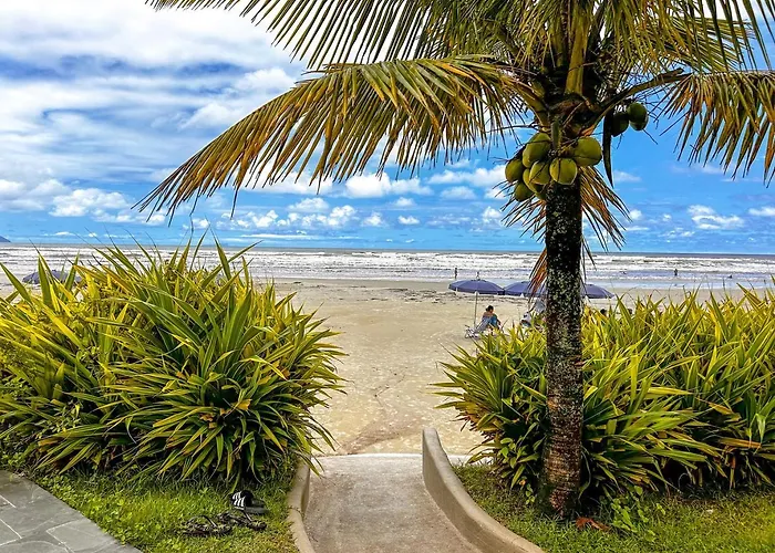 Otimo Flat A Beira Mar Na Praia De Guaratuba Sp